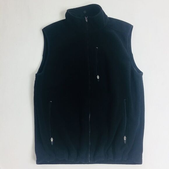L.L. Bean Fleece Vest Full Zip Pockets Sleeveless - Picture 1 of 5